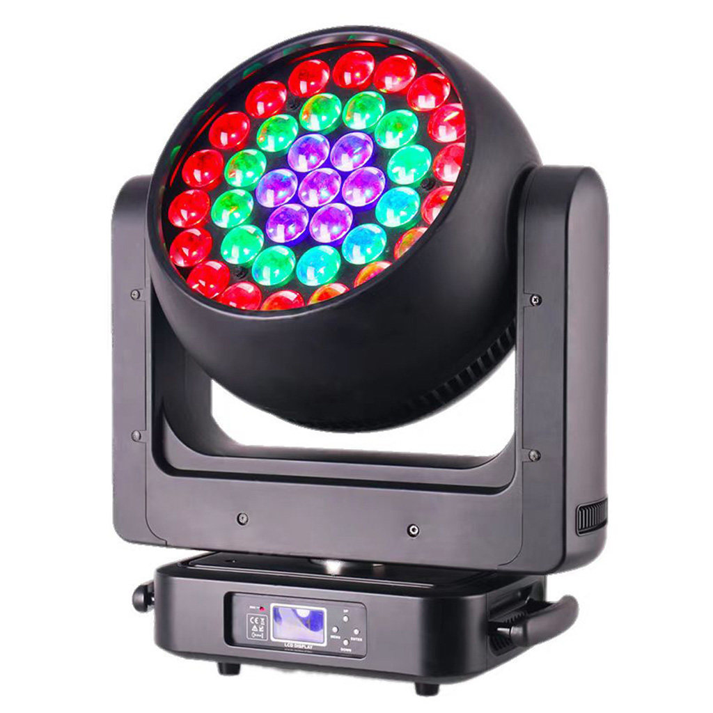 Aura 37pcs 25W 4in1 LED Zoom Moving Head Beam Wash Light  HS-LMW3725